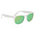 White Rubberized Mirrored Custom Sunglasses w/ Colored Lenses - thumbnail 6