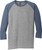 District Made Perfect Tri 3/4 Sleeve Custom T-Shirts - Men's - thumbnail 7