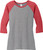 District Made Perfect Tri 3/4 Sleeve Custom T-Shirts - Women's - thumbnail 7