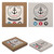 Duo Absorbent Stone Custom Coaster Set - Square