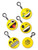 Squishy Emoji Custom Stress Balls w/ Clip - thumbnail 2