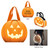 Reflective Custom Pumpkin Tote Bag - 13.8"w x 11.8"h x 3.2"d