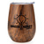 Vacuum Insulated Wood Grain Promotional Wine Tumbler - 10 oz. - thumbnail 1