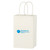 White Kraft Paper Branded Shopping Bag - 5.25"w x 8.25"h