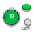 Jeweled Compact Folding Promotional Mirror - thumbnail 1