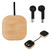 Custom Logo Bamboo 2-in-1 Earbuds & Watch Charger - thumbnail 3