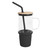 Evelyn Branded Glass Tumbler w/ Handle - 32 oz. - thumbnail 1