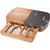 Custom Logo Black Marble Cheese Board Set - thumbnail 1