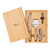 Custom Logo Bamboo Wine & Cheese Gift Set - thumbnail 2
