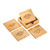 Custom Logo Bamboo Coaster Set - thumbnail 2