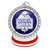 Spinner Snow Globe Custom Ornament - 2.5” - thumbnail 2