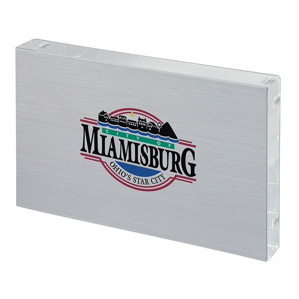 Acrylic & Stainless Steel Frameless Custom Frame - 4" x 6"