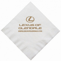 3-Ply Facial Soft White Luncheon Logo Napkins - 6.5"w x 6.5"h