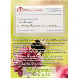Custom Magnet w/ Business Card Pocket - Allergy Awareness - 20 mil
