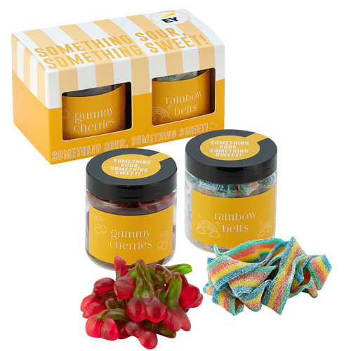 Something Sour, Something Sweet Custom Logo Jar Set