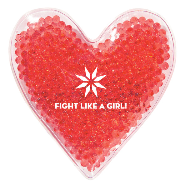Heart Shape Custom Printed Gel Beads Hot/Cold Pack