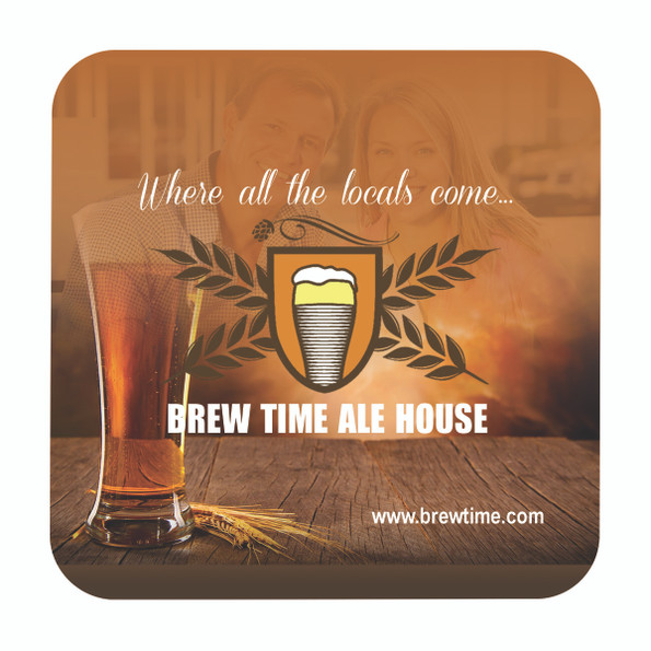 Custom Durable Laminated Square Paper Coaster