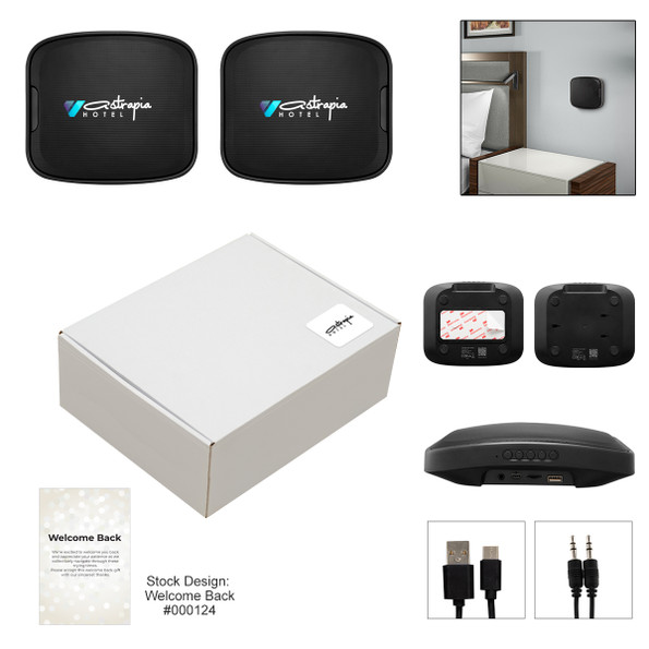 Custom Logo Wall Mount Wireless Speaker Gift Set