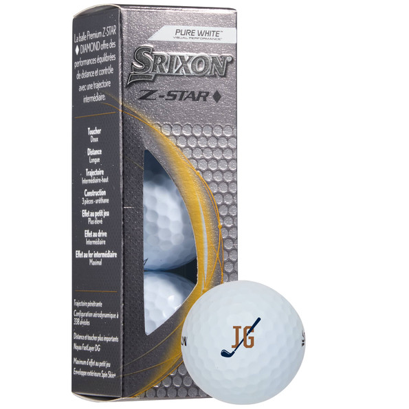 Srixon Z-STAR DIAMOND Custom Golf Balls - 3-Pack
