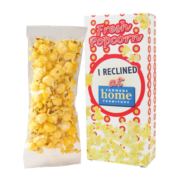 Closed Top Custom Logo Butter Popcorn Box