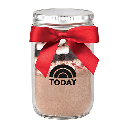 Custom Logo Hot Chocolate Kit in Mason Jar