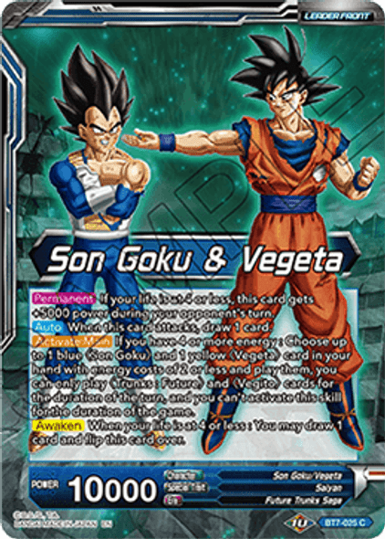 BT7-025: Son Goku & Vegeta // SSB Vegito, Energy Eruption (Foil)