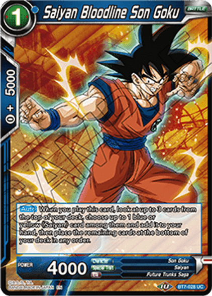 BT7-028: Saiyan Bloodline Son Goku (Foil)