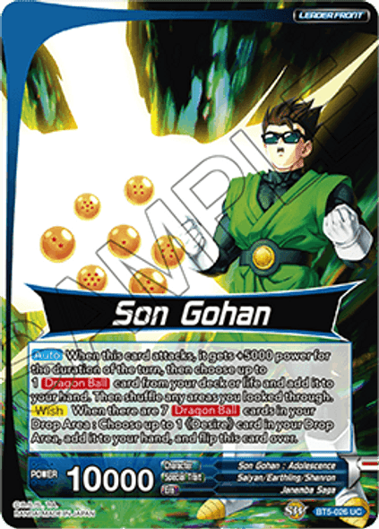 BT5-026: Son Gohan // Righteous Heart Son Gohan