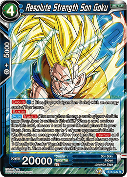 BT5-030: Resolute Strength Son Goku