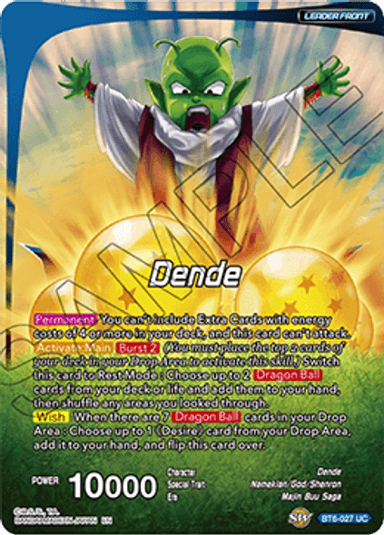 BT6-027: Dende // Son Goku, Energy Restored