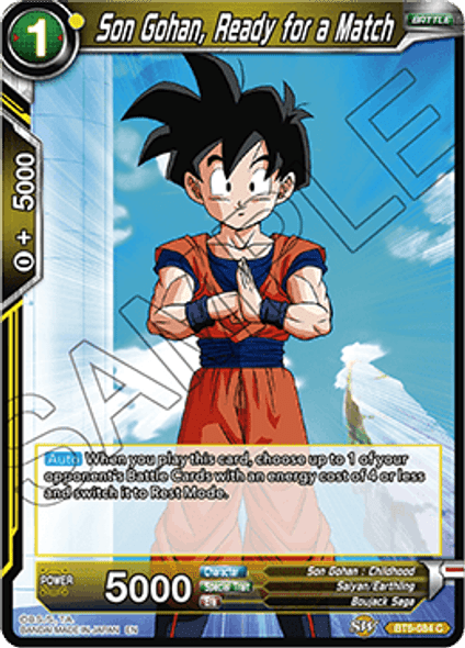 BT6-084: Son Gohan, Ready for a Match