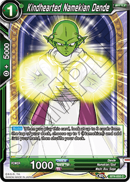 BT4-055: Kindhearted Namekian Dende