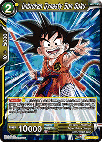 BT4-079: Unbroken Dynasty Son Goku