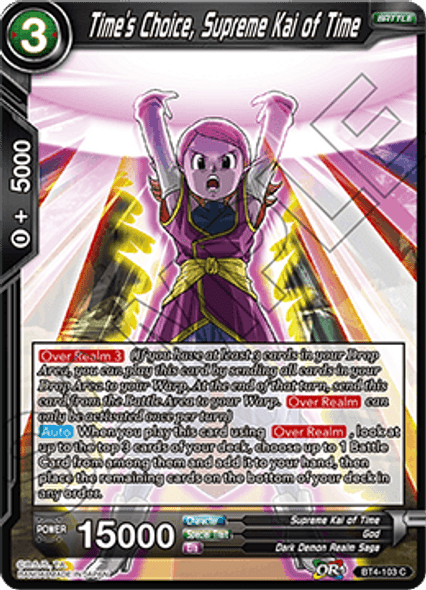 BT4-103: Time's Choice, Supreme Kai of Time