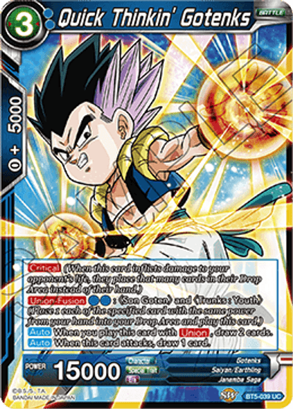 BT5-039: Quick Thinkin' Gotenks (Foil)