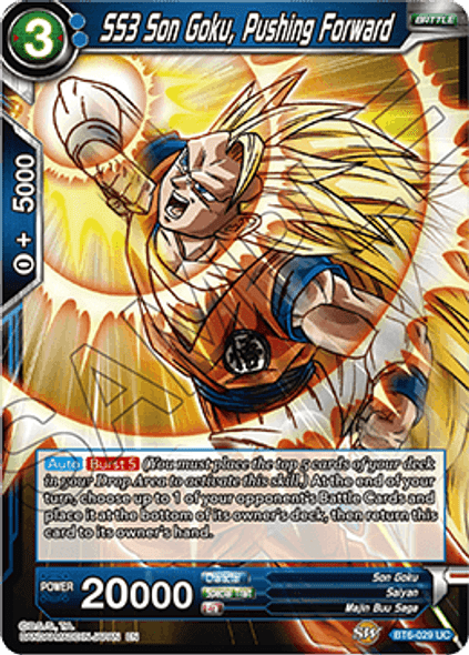 BT6-029: SS3 Son Goku, Pushing Forward (Foil)