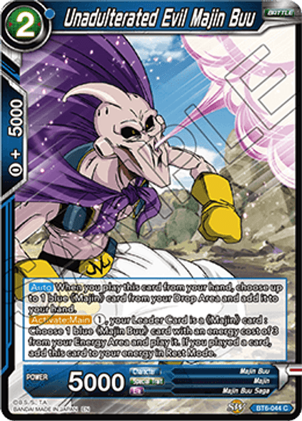 BT6-044: Unadulterated Evil Majin Buu (Foil)