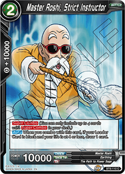 BT6-110: Master Roshi, Strict Instructor (Foil)