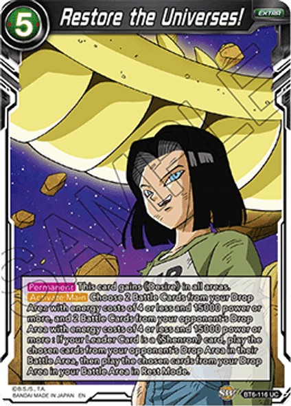 BT6-116: Restore the Universes! (Foil)