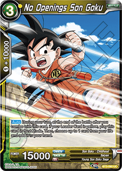 BT3-090: No Openings Son Goku
