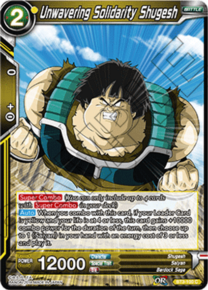 BT3-100: Unwavering Solidarity Shugesh