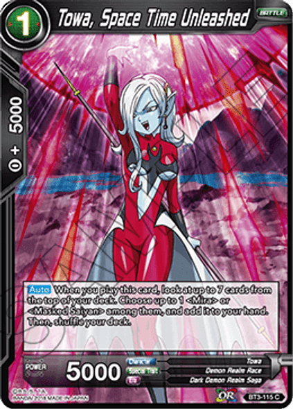 BT3-115: Towa, Space Time Unleashed
