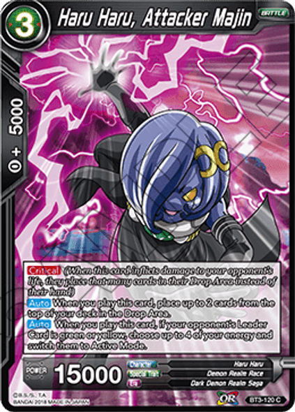 BT3-120: Haru Haru, Attacker Majin (Foil)