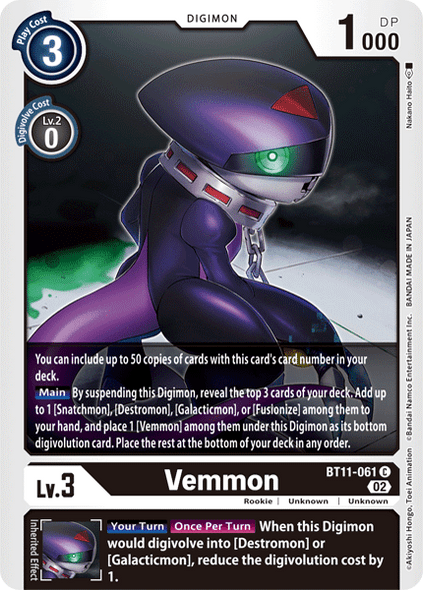 BT11-061: Vemmon