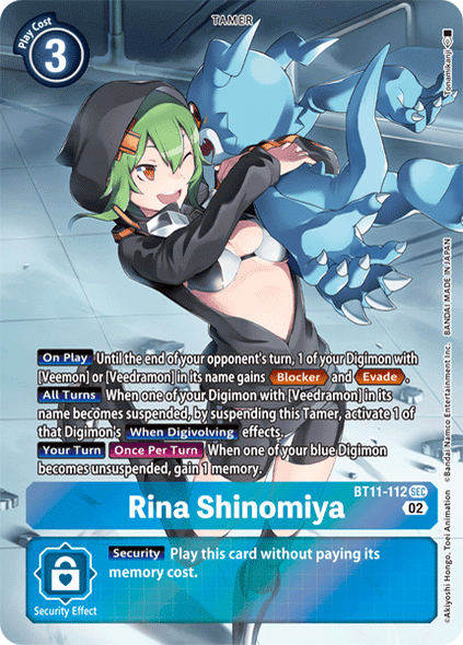 BT11-112: Rina Shinomiya (Alternate Art)
