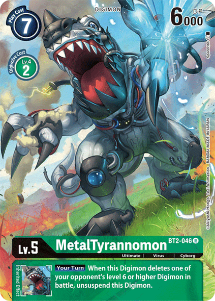 BT2-046: MetalTyrannomon (Campaign Rare)
