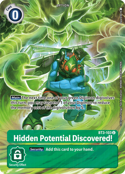 BT3-103: Hidden Potential Discovered! (Campaign Rare)