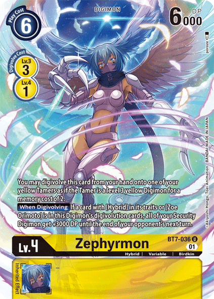 BT7-036: Zephyrmon (Campaign Rare)