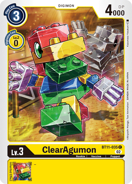 BT11-035: ClearAgumon (Foil)