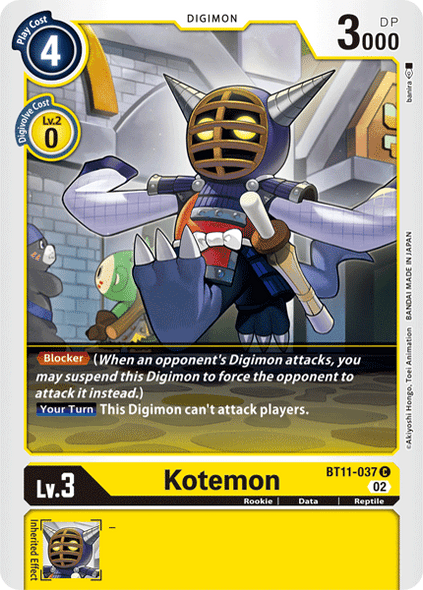 BT11-037: Kotemon (Foil)